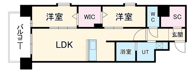 Draw上本町の間取り写真