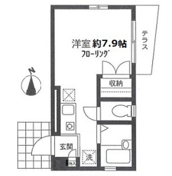 ＪＲ京浜東北線 石川町駅 徒歩7分 2階建 築22年の間取り写真