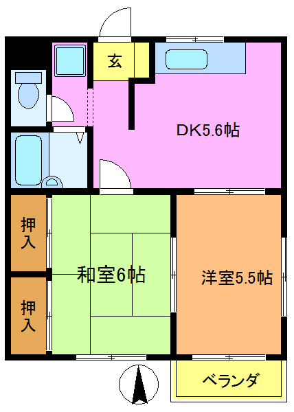 墨田区押上のマンションの間取り