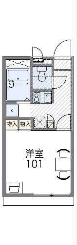 レオパレスアルミックIIの間取り