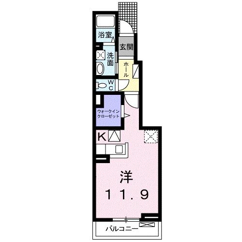 【宇城市不知火町御領のアパートの間取り】