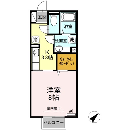 シャインリーフ山口B棟の間取り