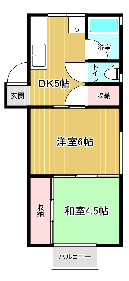 【コーポ清明の間取り】