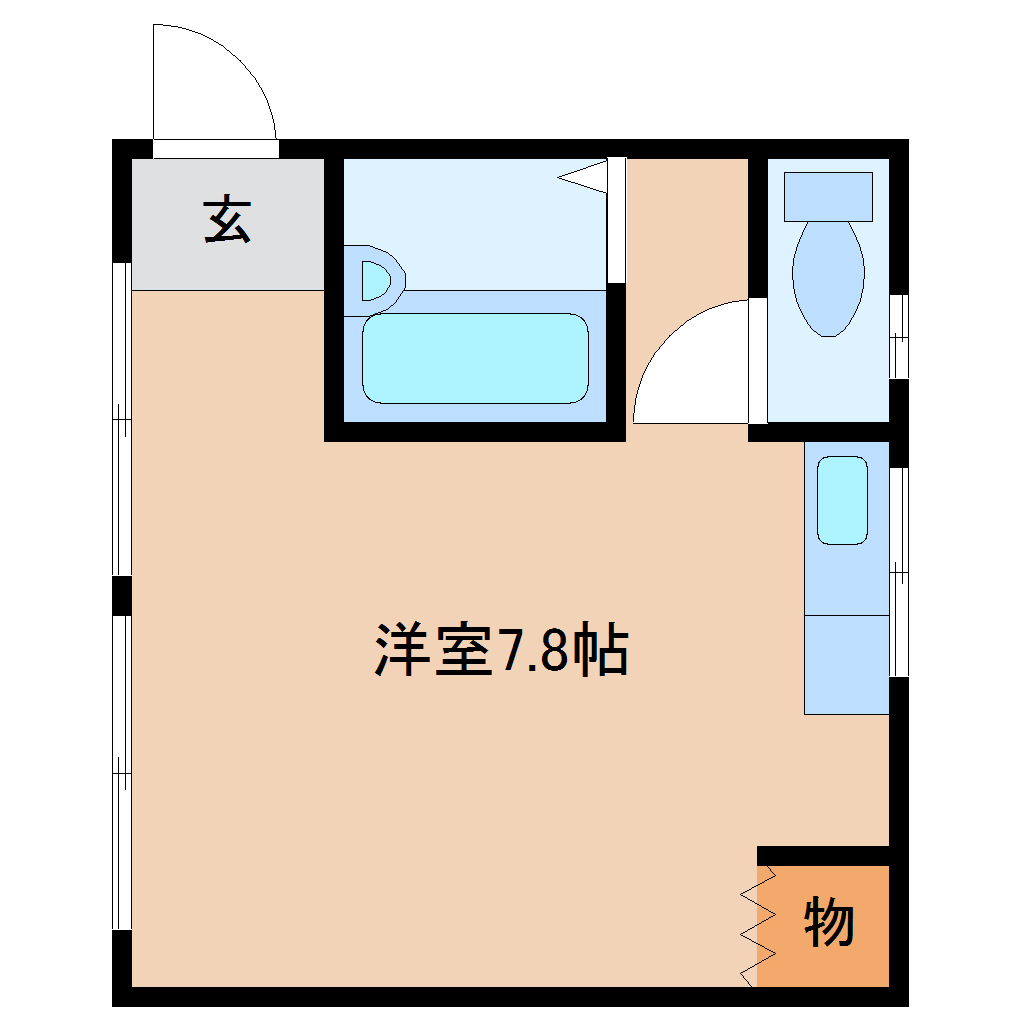 インテリア播の間取り