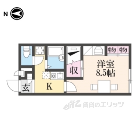 宮津市字宮村のアパートの間取り