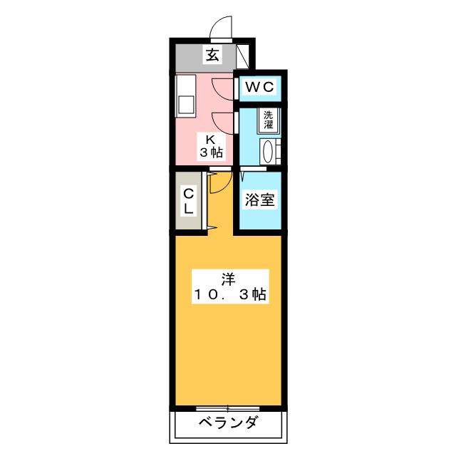 Ｊａｒｄｉｎ　城北　（ジャルダン城北）の間取り