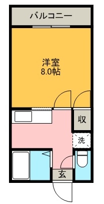 鹿児島市郡元のマンションの間取り