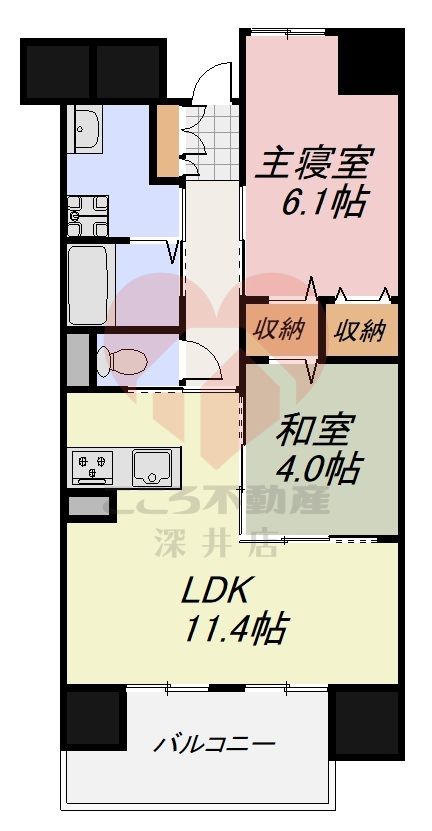 スマリオＯＰＨ枚方駅前1棟の間取り