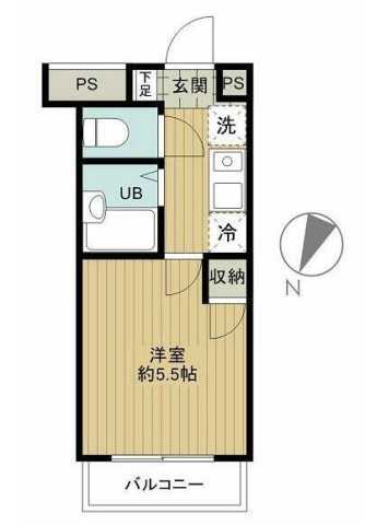 新宿区上落合のマンションの間取り