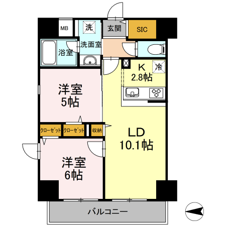 D-room早稲田の間取り