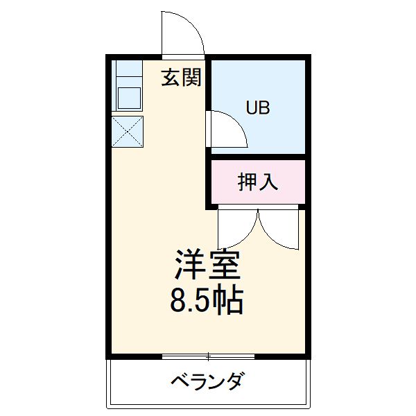 長久手市岩作南島のアパートの間取り