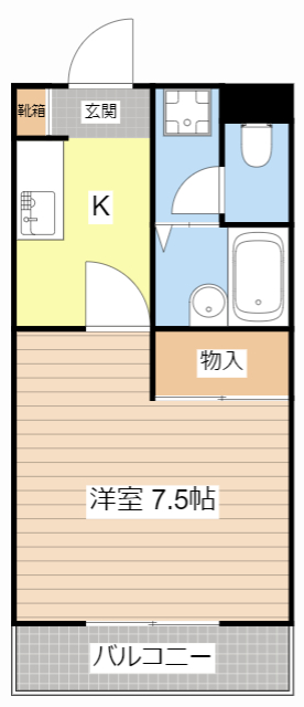 【ハイツ・ユウリの間取り】