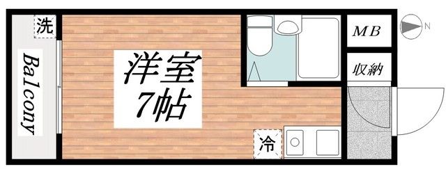 神戸市西区大津和のマンションの間取り