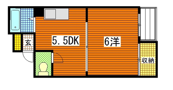 【コーポラス丸吉の間取り】