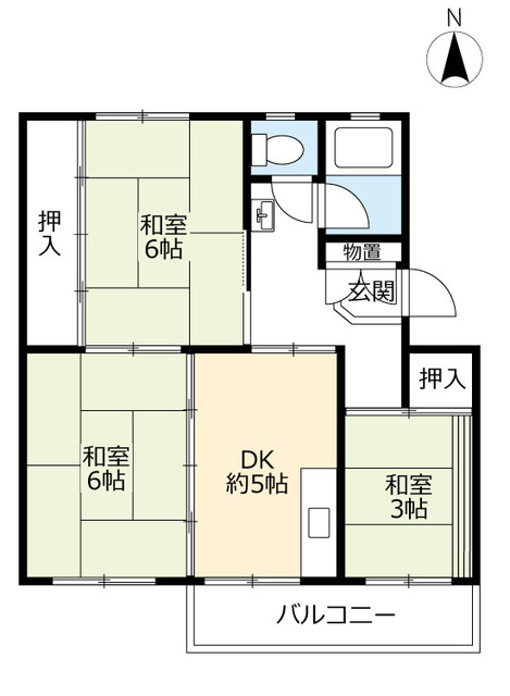 ＵＲ岩成台の間取り