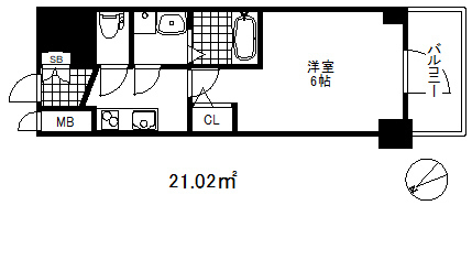 エスリード神戸グランドールの間取り