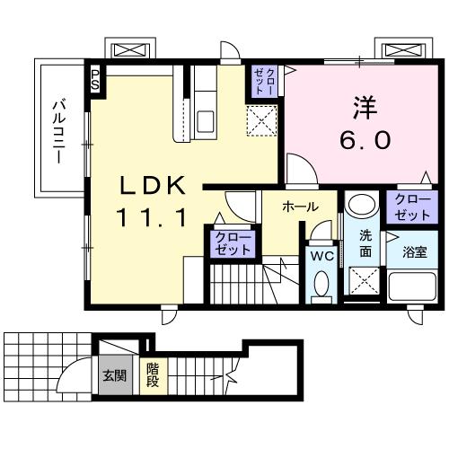 【シェン　デュ　グランペールの間取り】