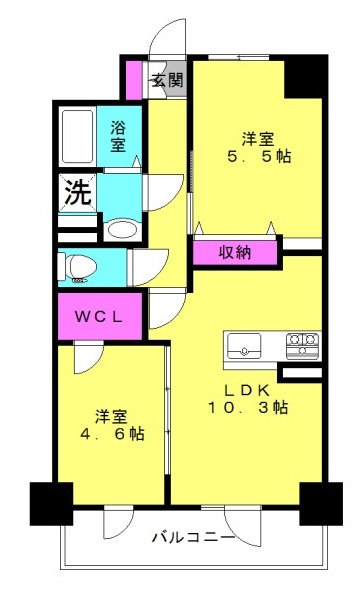 ファーストエフレシア高砂駅前の間取り