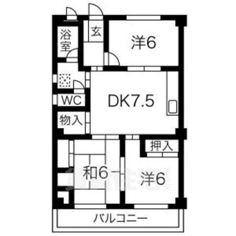 プラーンソレイユ池見の間取り