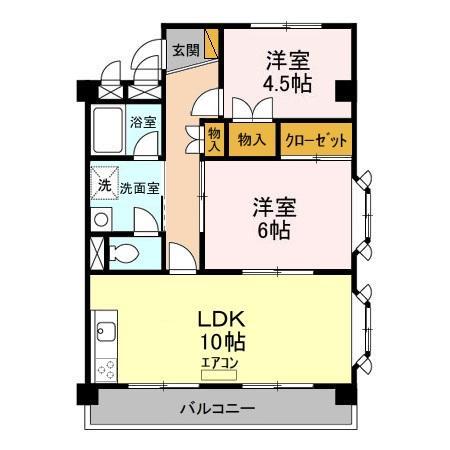 グリーンコーポ旭の間取り