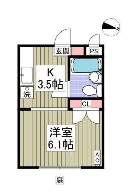 所沢市東所沢のマンションの間取り