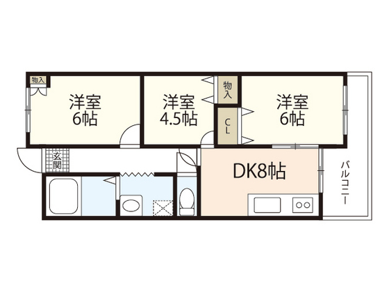 熊野第一コーポの間取り