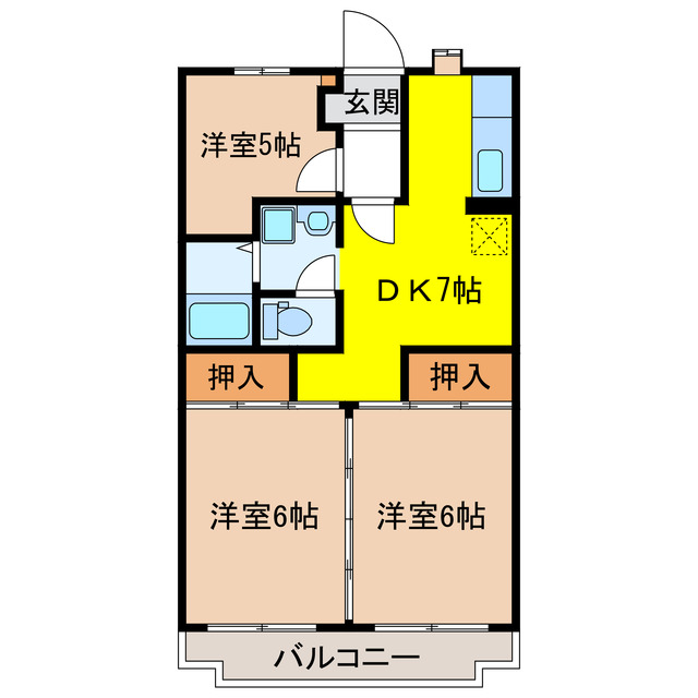 グリーンコーポアサノの間取り