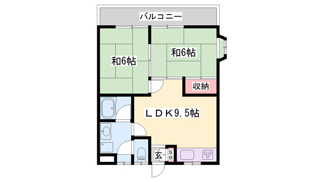 ハイツ幸の間取り