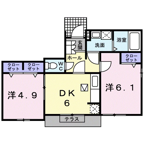 アブニールＳａｄａｏｋａ　IIの間取り