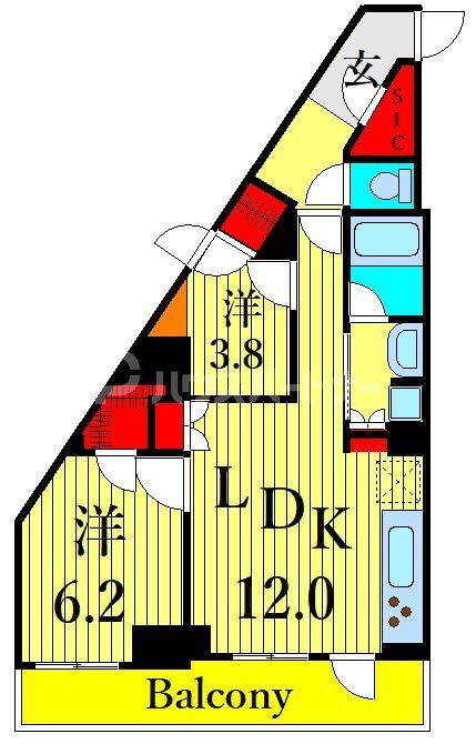 クレストコート町屋の間取り