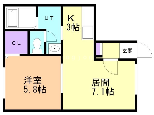 （仮）西８条アパートの間取り