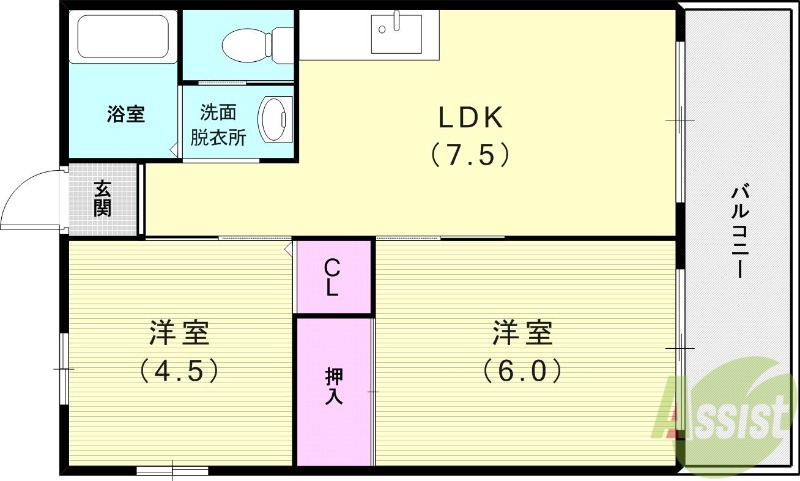 グリーンハイツの間取り