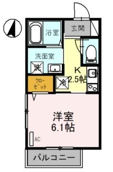 さいたま市南区曲本のアパートの間取り