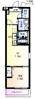 フジパレス長居公園の間取り