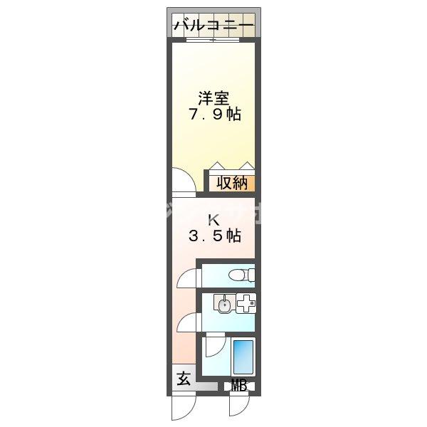 【神戸市垂水区城が山のマンションの間取り】