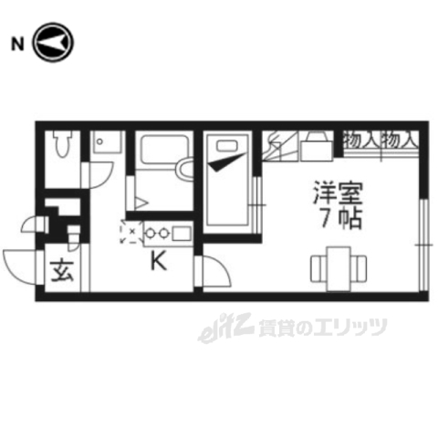 レオパレスアルモニ１番館の間取り