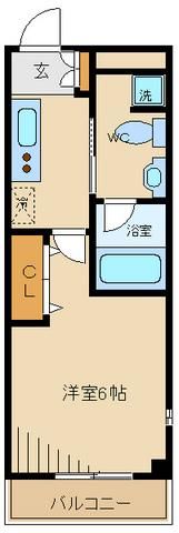 府中市府中町のマンションの間取り