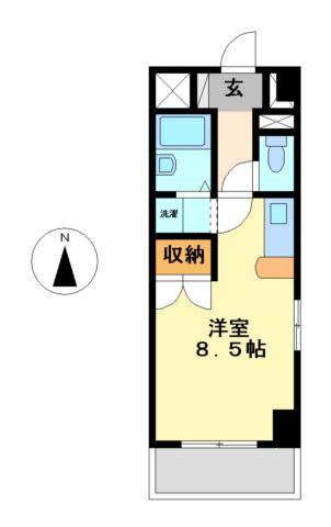 名古屋市瑞穂区山下通のマンションの間取り