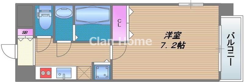 S-RESIDENCE緑橋駅前の間取り