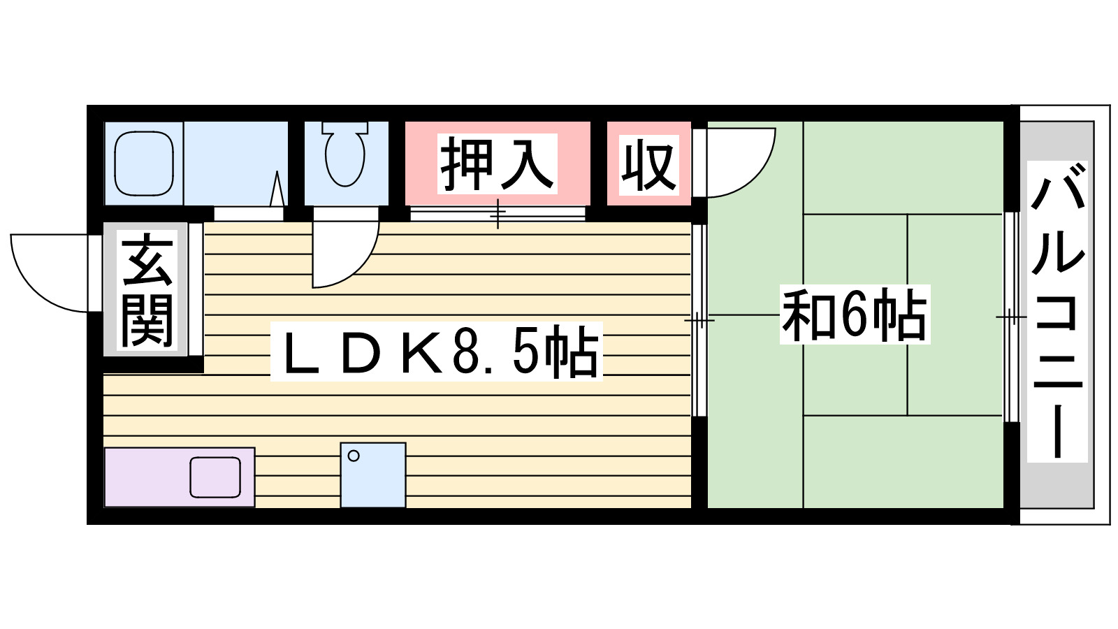 アルク明石の間取り