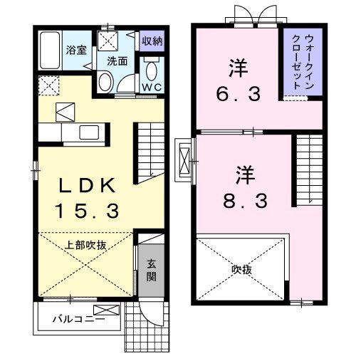 ウォルナットの間取り