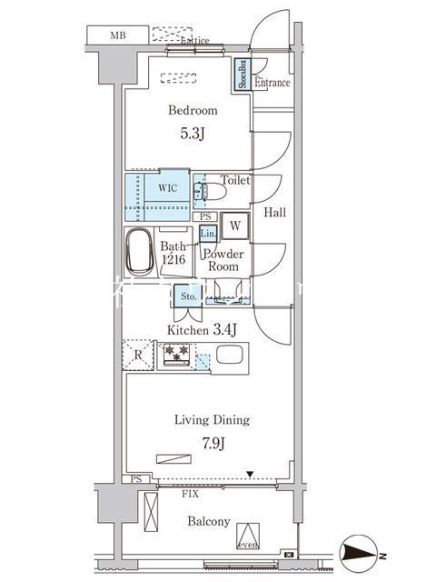 【大田区東矢口のマンションの間取り】