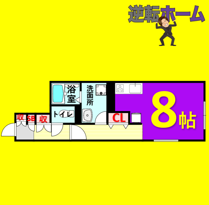 名古屋市東区東大曽根町のマンションの間取り