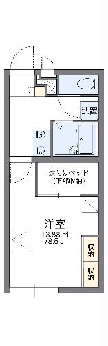 レオパレスキルシェの間取り