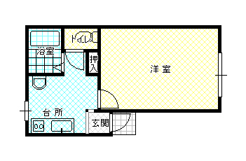 コーポ　イイノIIの間取り