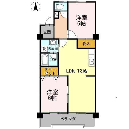 ロイヤルパーク緑丘の間取り