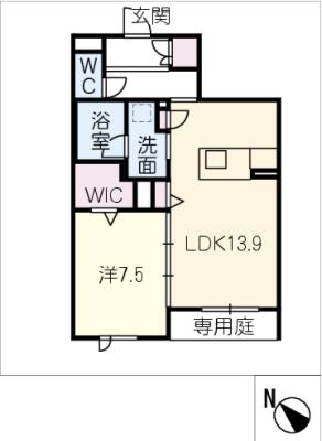 ベレオ井田公園の間取り