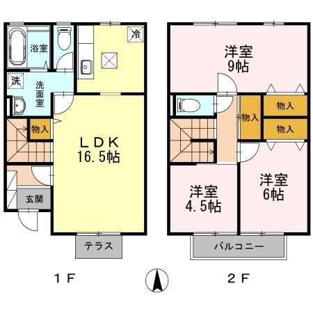 セジュールミントの間取り