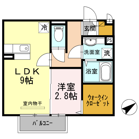 サンライズ中地の間取り