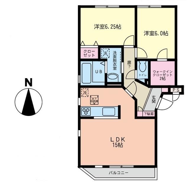 ルシェンテ　Ａ棟の間取り